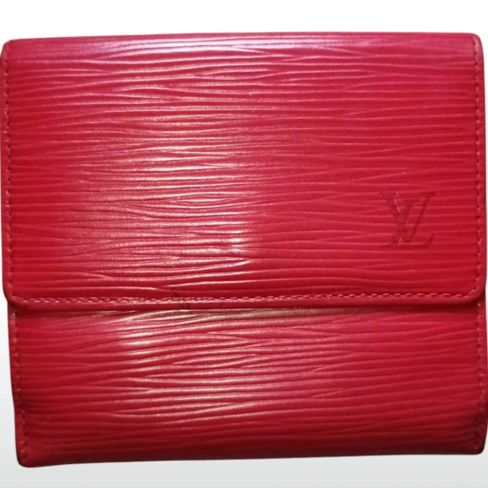 Preloved Louis Vuitton Red Women's Epi Wallet With COA - Picture 2 of 10